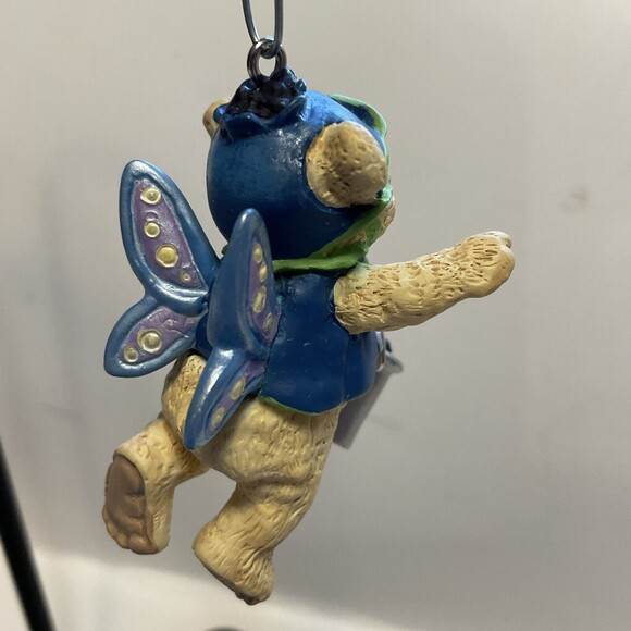 Hallmark - Blueberry - Fairy Berry Bears - Series 2nd - 2000 Ornament - Picture 4 of 4